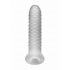 Fat Boy Checker Box - ovitek za penis (17 cm) - mlečno bela 