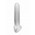 Fat Boy Checker Box - ovitek za penis (19 cm) - mlečno bela 