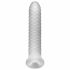 Fat Boy Checker Box - ovitek za penis (19 cm) - mlečno bela 