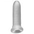 Fat Boy Micro Ribbed - ovoj za penis (15 cm) - mlečno bela 