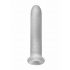 Fat Boy Micro Ribbed - ovitek za penis (19 cm) - mlečno bela 