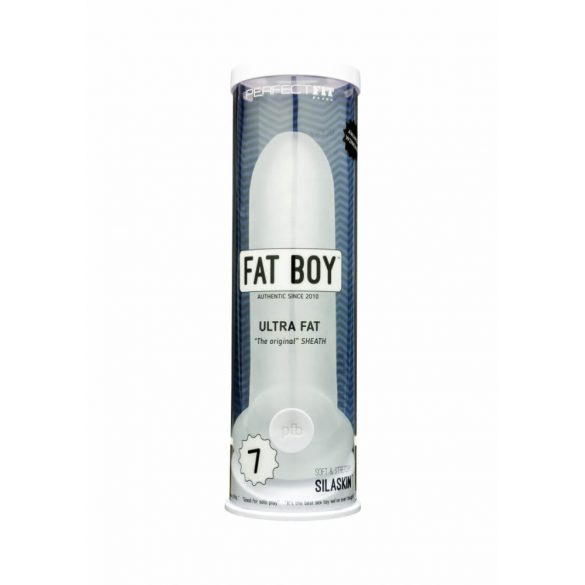 Fat Boy Original Ultra Fat - ovitek za penis (19 cm) - mlečno bela 