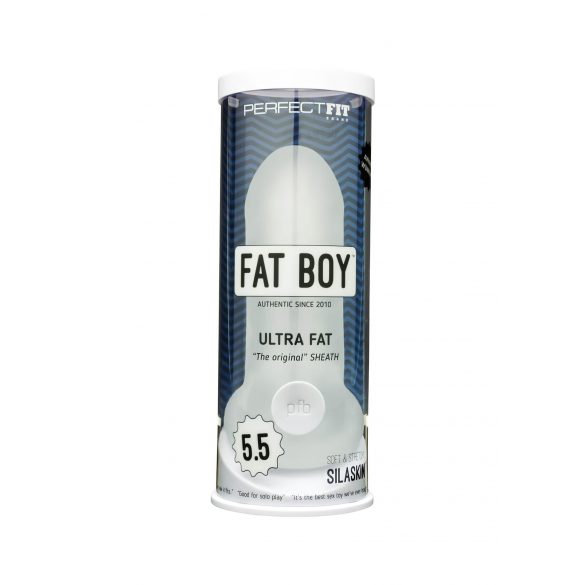 Fat Boy Original Ultra Fat - ovitek za penis (15 cm) - mlečno bela 