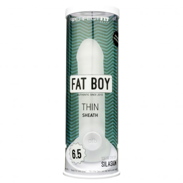 Fat Boy Thin - ovitek za penis (17 cm) - mlečno bela 