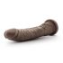 Dr. Skin 8,5 - pripenjalni realistični dildo - rjav (20,5 cm) 