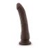 Dr. Skin 8,5 - pripenjalni realistični dildo - rjav (20,5 cm) 