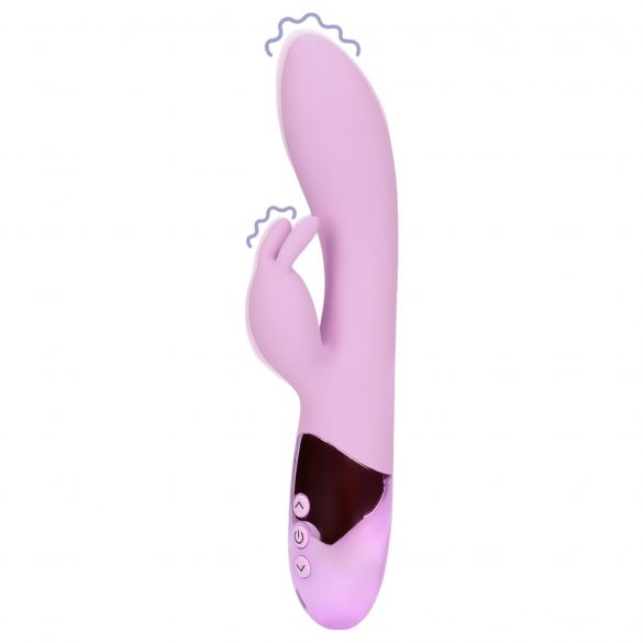 Loveline - polnilni vibrator z zajčjo stimulacijo klitorisa (roza)