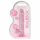 REALROCK - prozoren realistični dildo - roza (17 cm) 