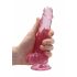 REALROCK - prozoren realistični dildo - roza (17 cm) 