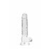 REALROCK - prozoren dildo - prozoren (17 cm) 