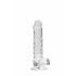 REALROCK - prozoren dildo - prozoren (17 cm) 