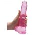 REALROCK - prozoren realističen dildo - roza (22cm) 