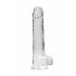 REALROCK - prozoren realistični dildo - prozoren (22 cm) 