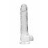 REALROCK - prozoren realistični dildo - prozoren (22 cm) 