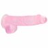 REALROCK - prozoren realistični dildo - roza (15 cm) 