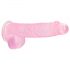 REALROCK - prozoren realistični dildo - roza (15 cm) 