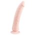 Easytoys - 100% silikonski dildo (21 cm) - naravni 