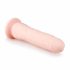 Easytoys - 100% silikonski dildo (21 cm) - naravni 