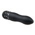 Easytoys Diamond Curved - vibrator z mini palico (črn) 