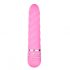 Easytoys Diamond - vibrator z zavito palico (roza) 