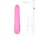 Easytoys Diamond - vibrator z zavito palico (roza) 