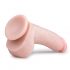 Easytoys - pripenjalni dildo s testisi (20 cm) - naravni 