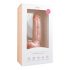 Easytoys - pripenjalni, testisni dildo (22,5 cm) - naravni 