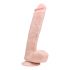 Easytoys - velik dildo s testisi (26,5 cm) - naravni 