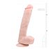 Easytoys - velik dildo s testisi (26,5 cm) - naravni 