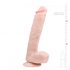 Easytoys - velik dildo s testisi (26,5 cm) - naravni 