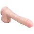 Easytoys - velik dildo s testisi (29,5 cm) - naravni 