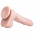 Easytoys - velik dildo s testisi (29,5 cm) - naravni 