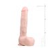 Easytoys - velik dildo s testisi (29,5 cm) - naravni 