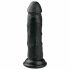 Easytoys - Dildo z objemko (15,5 cm) - črn 