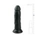 Easytoys - Dildo z objemko (15,5 cm) - črn 