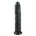 Easytoys - Zelo velik dildo (28,5 cm) - črn 