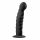 Easytoys Ribbed - analni dildo s sponkami (14 cm) - črn 