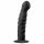 Easytoys Ribbed - analni dildo s sponkami (14 cm) - črn 