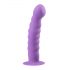 Easytoys - valovit dildo z objemkami (vijolična) 