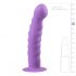 Easytoys - valovit dildo z objemkami (vijolična) 