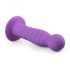 Easytoys - valovit dildo z objemkami (vijolična) 