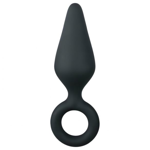 Easytoys Pointy Plug S - analni vibrator (črn) - majhen 