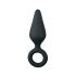 Easytoys Pointy Plug S - analni vibrator (črn) - majhen 