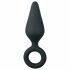 Easytoys Pointy Plug S - analni vibrator (črn) - majhen 