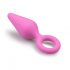 Easytoys Pointy Plug S - analni vibrator (roza) - majhen 