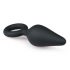 Easytoys Pointy Plug - analni dildo z obročem za oprijem - srednji (črn) 