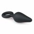 Easytoys Pointy Plug - analni dildo z obročem za oprijem - srednji (črn)