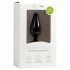 Easytoys Pointy Plug - analni dildo z obročem za oprijem - srednji (črn)