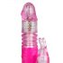 Easytoys - Vrteči, potisni, vrteči se vibrator (roza) 