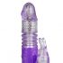 Easytoys - Zajčji vibrator z zajčjim vrtiljakom (vijolično prosojen) 